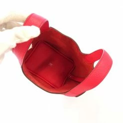 Hermes Red Taurillon Clemence Leather Picotin Lock PM Top Handle Bag For Women -Deals Hermes Store luxury women hermes used handbags p670968 001