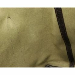 Hermes Garden PM Tote Bag Handbag Toile Officier Leather Khaki Dark Brown For Women -Deals Hermes Store luxury women hermes used handbags p671673 003