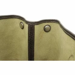 Hermes Garden PM Tote Bag Handbag Toile Officier Leather Khaki Dark Brown For Women -Deals Hermes Store luxury women hermes used handbags p671673 005