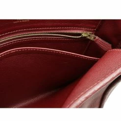 Hermes Nami Tote Bag Shoulder Leather Fjord Rouge Ash For Women -Deals Hermes Store luxury women hermes used handbags p671674 008