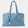 Hermes Taurillon Clemence Victoria 35 Boston Bag Shoulder Light Blue For Women -Deals Hermes Store luxury women hermes used handbags p671676 004