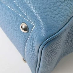 Hermes Taurillon Clemence Victoria 35 Boston Bag Shoulder Light Blue For Women -Deals Hermes Store luxury women hermes used handbags p671676 007