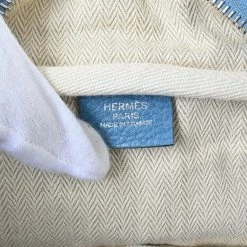 Hermes Taurillon Clemence Victoria 35 Boston Bag Shoulder Light Blue For Women -Deals Hermes Store luxury women hermes used handbags p671676 008