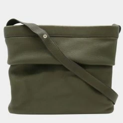 Hermes Shoulder Bag Gulliver Leather Green Dark For Women -Deals Hermes Store luxury women hermes used handbags p671684 009