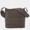 Hermes Taurillon Clemence Good News Shoulder Bag Brown For Women -Deals Hermes Store luxury women hermes used handbags p671688 001