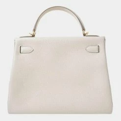 Hermes Togo Kelly 28 Handbag White For Women -Deals Hermes Store luxury women hermes used handbags p671689 006