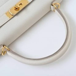 Hermes Togo Kelly 28 Handbag White For Women -Deals Hermes Store luxury women hermes used handbags p671689 008