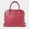Hermes Taurillon Nobillo Bored Relax 35 Handbag Red For Women