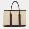 Hermes Beige/Brown Toile And Negonda Leather Garden Party 36 Bag For Women -Deals Hermes Store luxury women hermes used handbags p672420 003