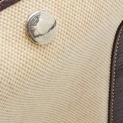Hermes Beige/Brown Toile And Negonda Leather Garden Party 36 Bag For Women -Deals Hermes Store luxury women hermes used handbags p672420 012