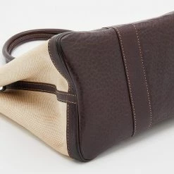 Hermes Beige/Brown Toile And Negonda Leather Garden Party 36 Bag For Women -Deals Hermes Store luxury women hermes used handbags p672420 014
