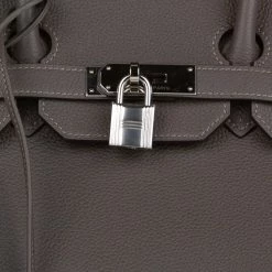 Hermes Grey Togo Birkin 35 For Women -Deals Hermes Store luxury women hermes used handbags p672890 002