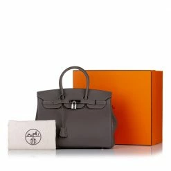 Hermes Grey Togo Birkin 35 For Women -Deals Hermes Store luxury women hermes used handbags p672890 004