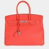 Hermes Bougainvillea Togo Birkin 35 PHW For Women 1 Hermes Bougainvillea Togo Birkin 35 PHW For Women -Deals Hermes Store luxury women hermes used handbags p673692 001