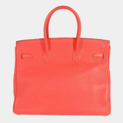Hermes Bougainvillea Togo Birkin 35 PHW For Women -Deals Hermes Store luxury women hermes used handbags p673692 002