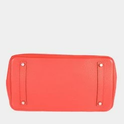 Hermes Bougainvillea Togo Birkin 35 PHW For Women -Deals Hermes Store luxury women hermes used handbags p673692 003