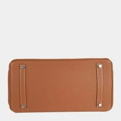 Hermes Gold Togo Birkin 35 PHW For Women -Deals Hermes Store luxury women hermes used handbags p673695 003