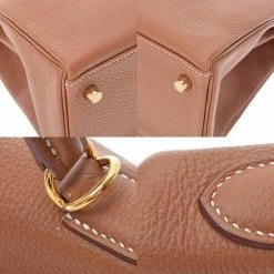 Hermes Brown Togo Leather Gold Hardware Kelly 32 Bag For Women -Deals Hermes Store luxury women hermes used handbags p673720 007