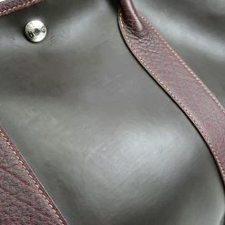 Hermes Bi Color Amazonia/Leather Garden Party PM Bag For Women -Deals Hermes Store luxury women hermes used handbags p67422 005