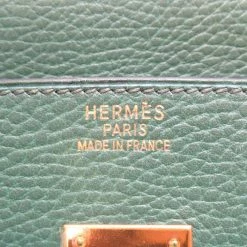Hermes Green Clemence Leather Gold Hardware Birkin 35 Bag For Women -Deals Hermes Store luxury women hermes used handbags p674447 004