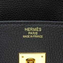 Hermes Black Togo Leather Gold Hardware Birkin 35 Bag For Women -Deals Hermes Store luxury women hermes used handbags p674495 012