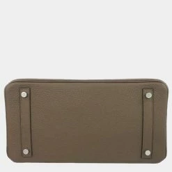 Hermes Grey Verso Taurillon Clemence Leather Palladium Hardware Birkin 30 Bag For Women -Deals Hermes Store luxury women hermes used handbags p674498 006