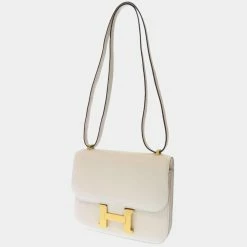 Hermes Nata Chevre Leather Mini Constance Bag For Women