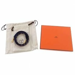 Hermes Blue Clemence Leather Evelyn TPM Bag For Women -Deals Hermes Store luxury women hermes used handbags p674508 005