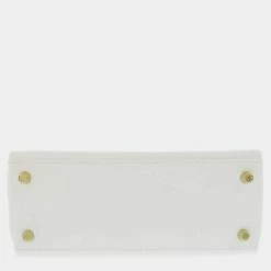 Hermes White Swift Leather Gold Hardware Kelly 25 Sellier Bag For Women -Deals Hermes Store luxury women hermes used handbags p674521 003