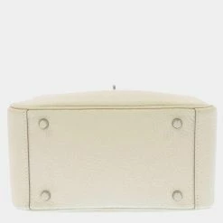 Hermes White Clemence Leather Mini Lindy Bag For Women 12 Hermes White Clemence Leather Mini Lindy Bag For Women -Deals Hermes Store luxury women hermes used handbags p674527 005