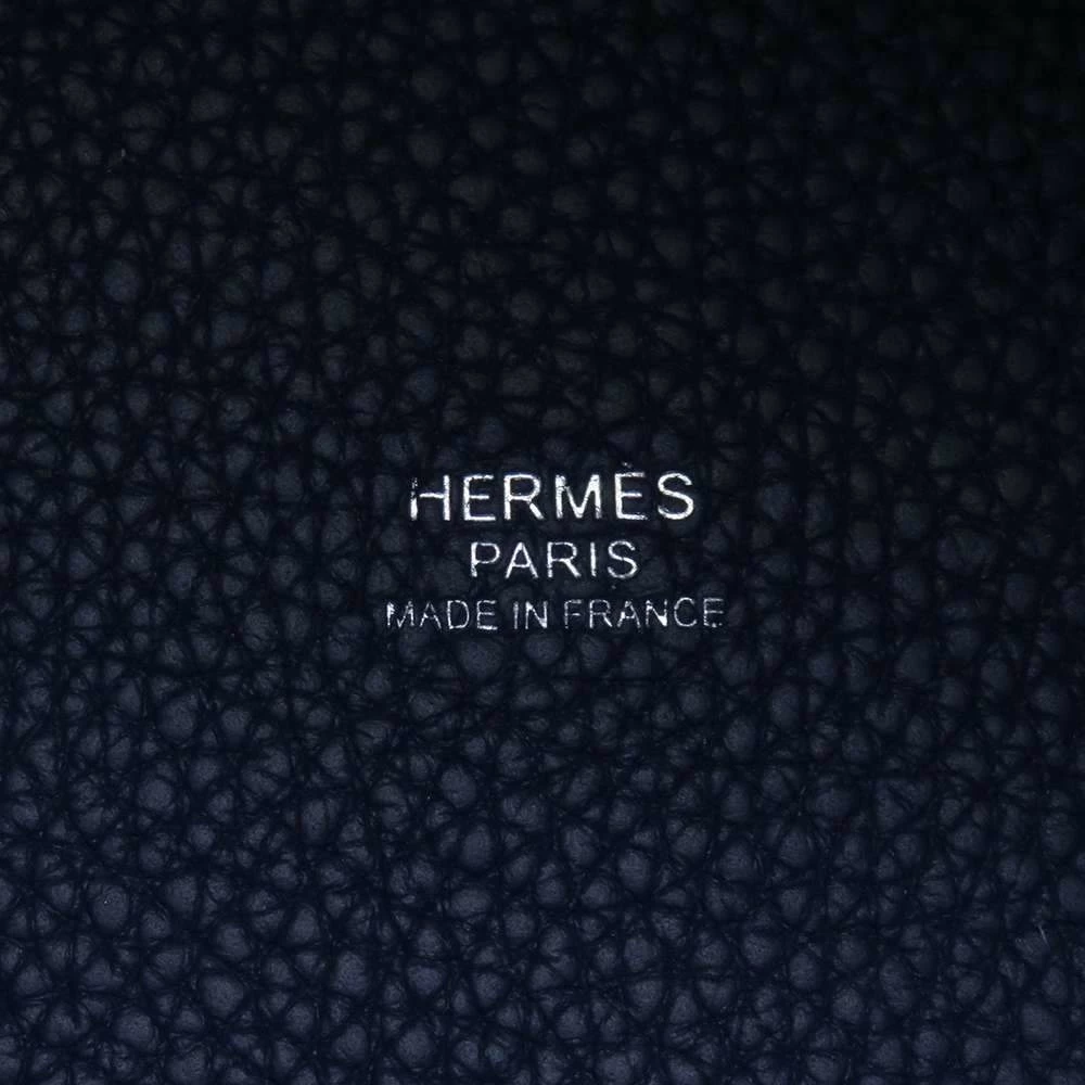 Hermes Blue Clemence Casaque Picotin Lock 18 Palladium Hardware Bag For Women 8 Hermes Blue Clemence Casaque Picotin Lock 18 Palladium Hardware Bag For Women - Image 6