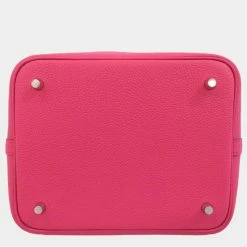 Hermes Pink Feutre Swift Picotin Lock Bag For Women -Deals Hermes Store luxury women hermes used handbags p674536 002