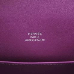 Hermes Purple Swift Leather Kelly Pochette Bag For Women -Deals Hermes Store luxury women hermes used handbags p674542 008