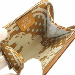 Hermes Azap Silk In Vaux Epson Y Engraved Coin Case Purse Purse Brown For Women -Deals Hermes Store luxury women hermes used handbags p674827 006