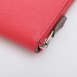 Hermes Epson Azap Long Silk In Round Wallet Red For Women -Deals Hermes Store luxury women hermes used handbags p674830 004