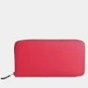 Hermes Epson Azap Long Silk In Round Wallet Red For Women