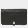 Hermes Dogon Duo GM Bi-fold Wallet Leather Noir Black For Women -Deals Hermes Store luxury women hermes used handbags p674833 003