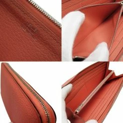 Hermes Round Purse Azap Long Rose Candy Togo For Women -Deals Hermes Store luxury women hermes used handbags p674836 001