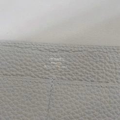 Hermes Taurillon Clemence Dogon Bi-fold Wallet Gray For Women -Deals Hermes Store luxury women hermes used handbags p674842 011