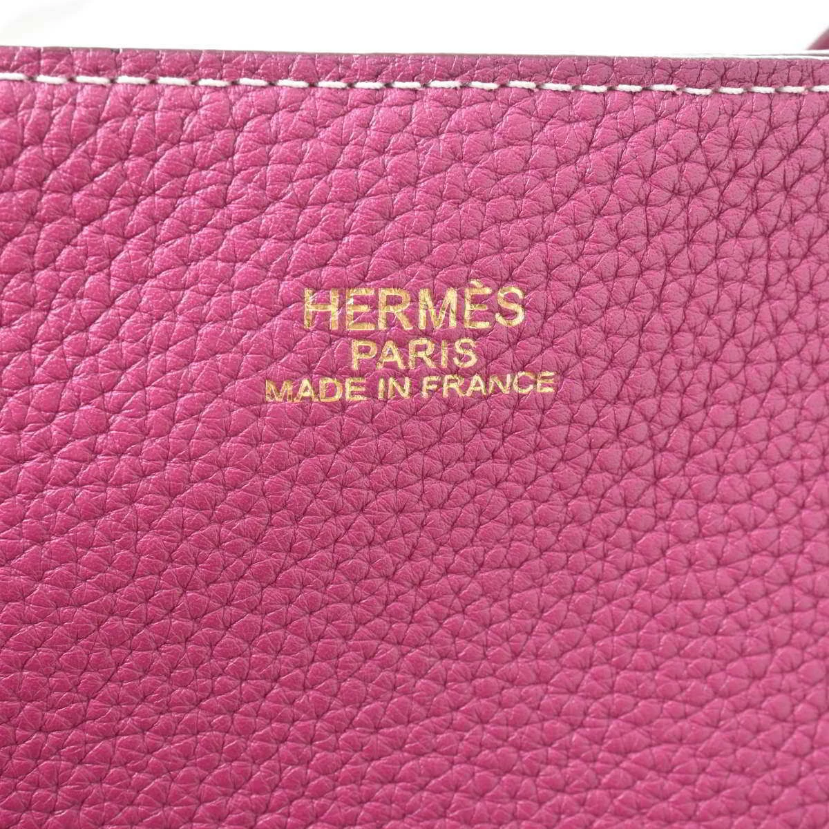 Hermes Taurillon Clemence Duble Sense 36 Reversible Tote Bag Purple / Brown For Women 6 Hermes Taurillon Clemence Duble Sense 36 Reversible Tote Bag Purple / Brown For Women - Image 4