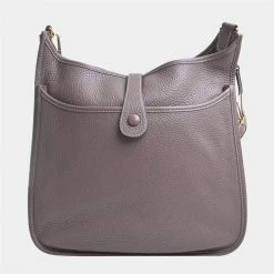 Hermes Taurillon Clemence Evelyn 3 Shoulder Bag Greige For Women -Deals Hermes Store luxury women hermes used handbags p674846 002