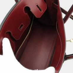 Hermes Red Box Calf Leather Gold Hardware Birkin 30 Bag For Women -Deals Hermes Store luxury women hermes used handbags p675600 007
