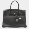 Hermes Black Togo Leather Palladium Hardware Birkin 30 Bag For Women