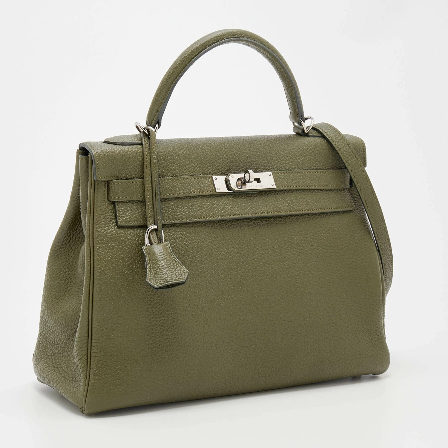 Hermes Vert Veronese Togo Leather Gold Finish Retourne Kelly 32 Bag For Women 5 Hermes Vert Veronese Togo Leather Gold Finish Retourne Kelly 32 Bag For Women - Image 3