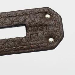 Hermes Chocolat Taurillon Clemence Leather Palladium Finish Birkin 30 Bag For Women -Deals Hermes Store luxury women hermes used handbags p677241 011