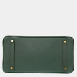 Hermes Birkin 35 Ardenne Veil â¡ A Engraved Handbag Bag Green 0011 HERMES Men's For Women -Deals Hermes Store luxury women hermes used handbags p677317 004