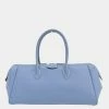 Hermes Bag Women's Handbag Paris Ribbon Bay 35 Vaux Epson Blue Gene Light K Engraved For Women