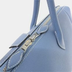 Hermes Bag Women's Handbag Paris Ribbon Bay 35 Vaux Epson Blue Gene Light K Engraved For Women -Deals Hermes Store luxury women hermes used handbags p677325 006