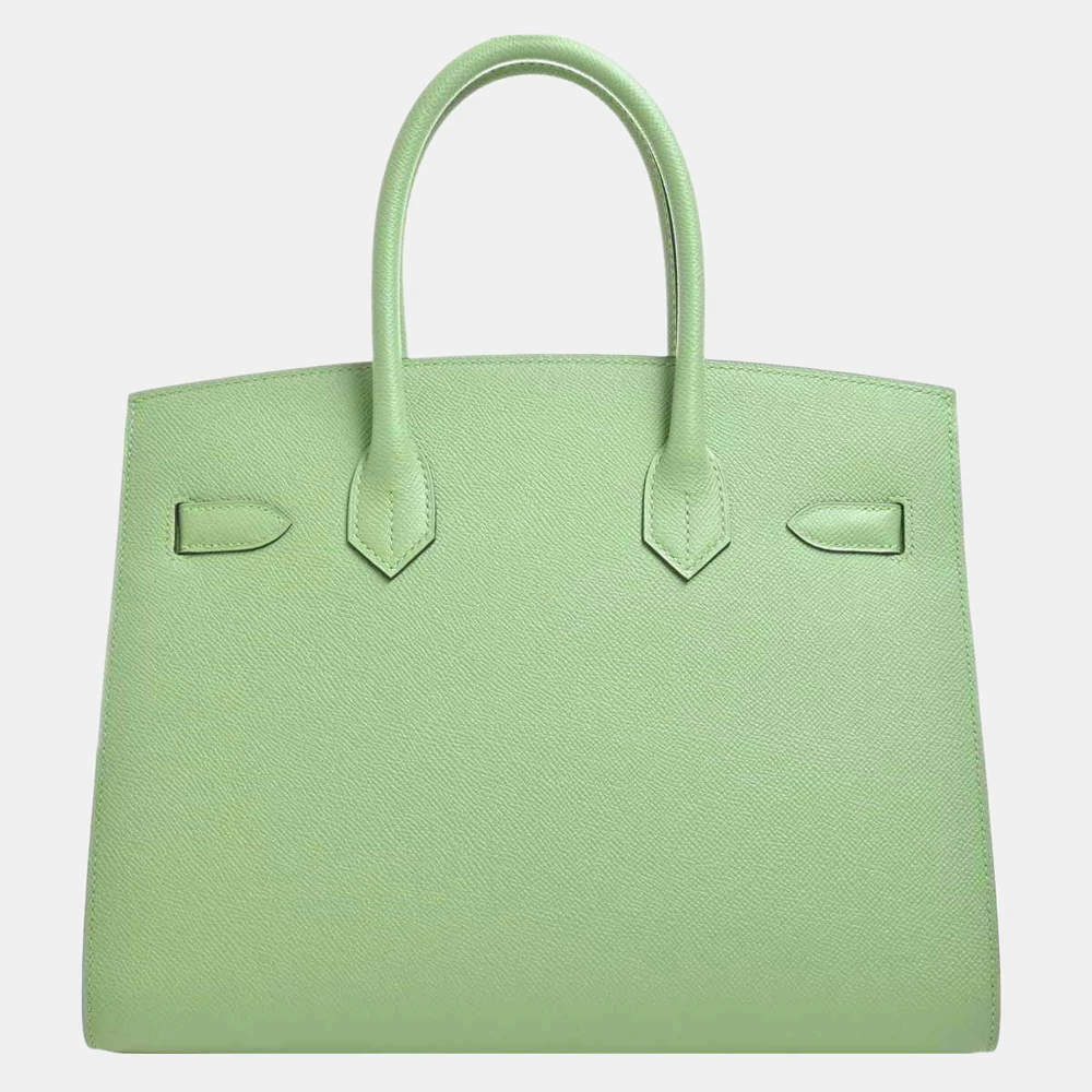Hermes Epson Birkin 30 Serie Handbag Pastel Green For Women 4 Hermes Epson Birkin 30 Serie Handbag Pastel Green For Women - Image 2