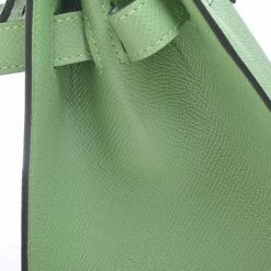 Hermes Epson Birkin 30 Serie Handbag Pastel Green For Women 14 Hermes Epson Birkin 30 Serie Handbag Pastel Green For Women -Deals Hermes Store luxury women hermes used handbags p677328 006
